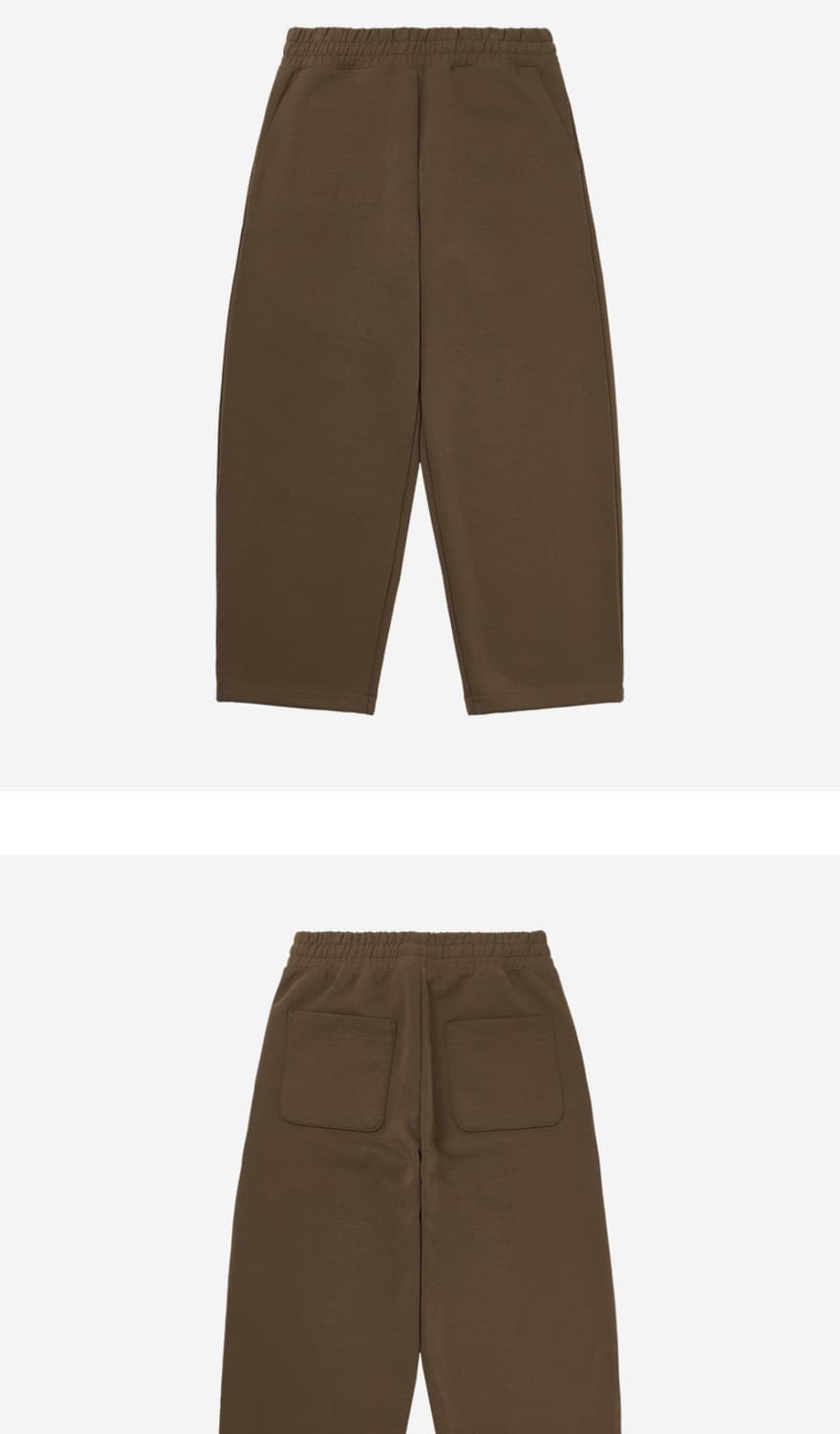 [새상품] 유니클로 C 스웨트 와이드 팬츠 브라운 M 상품이미지4