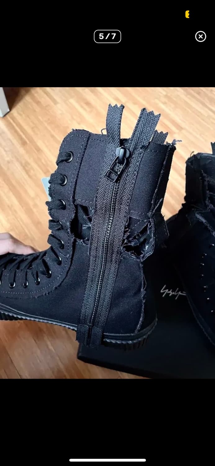 요지 야마모토 레이스업 부츠 상품이미지3