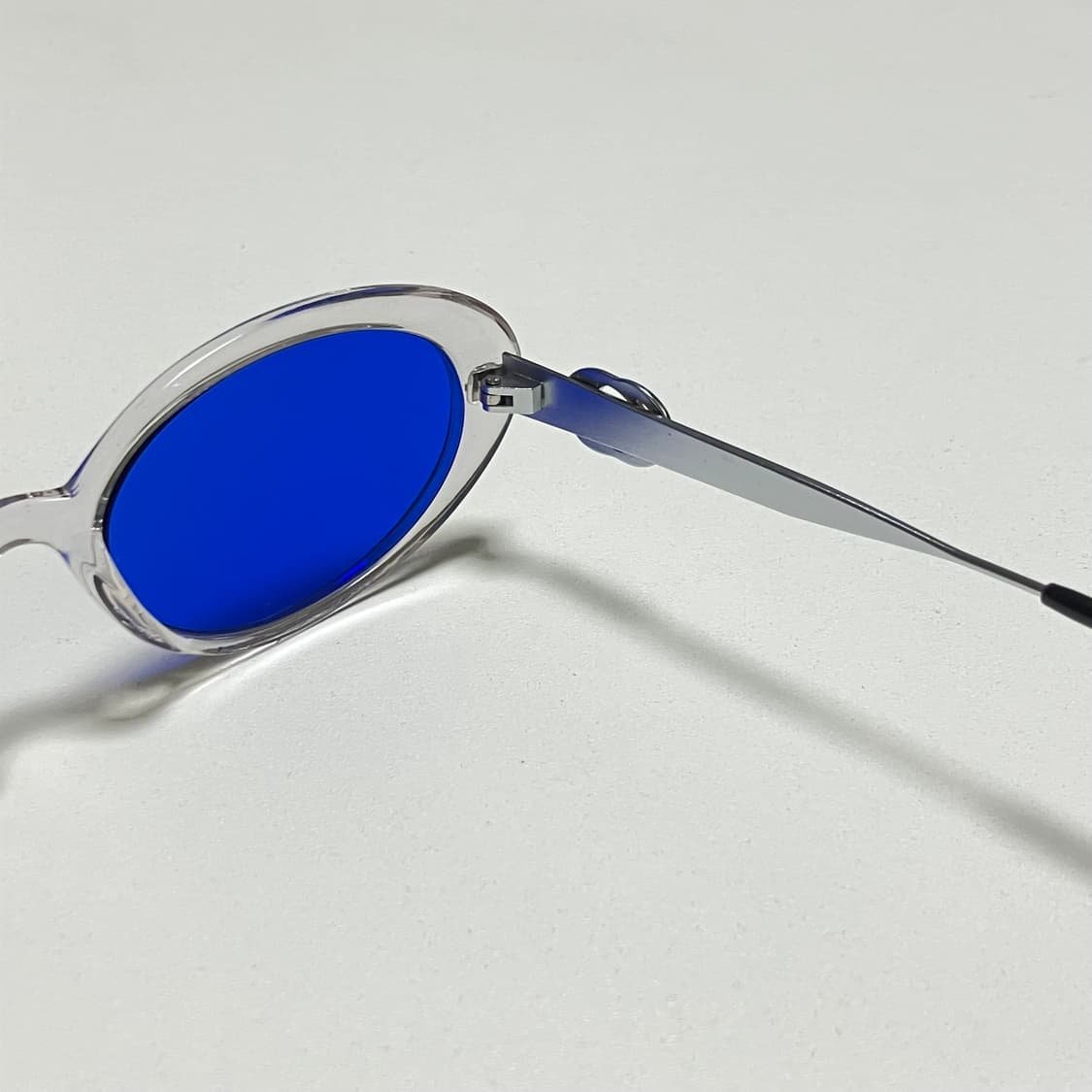 스틸 컬러 빈티지 선글라스 clear blue 상품이미지5