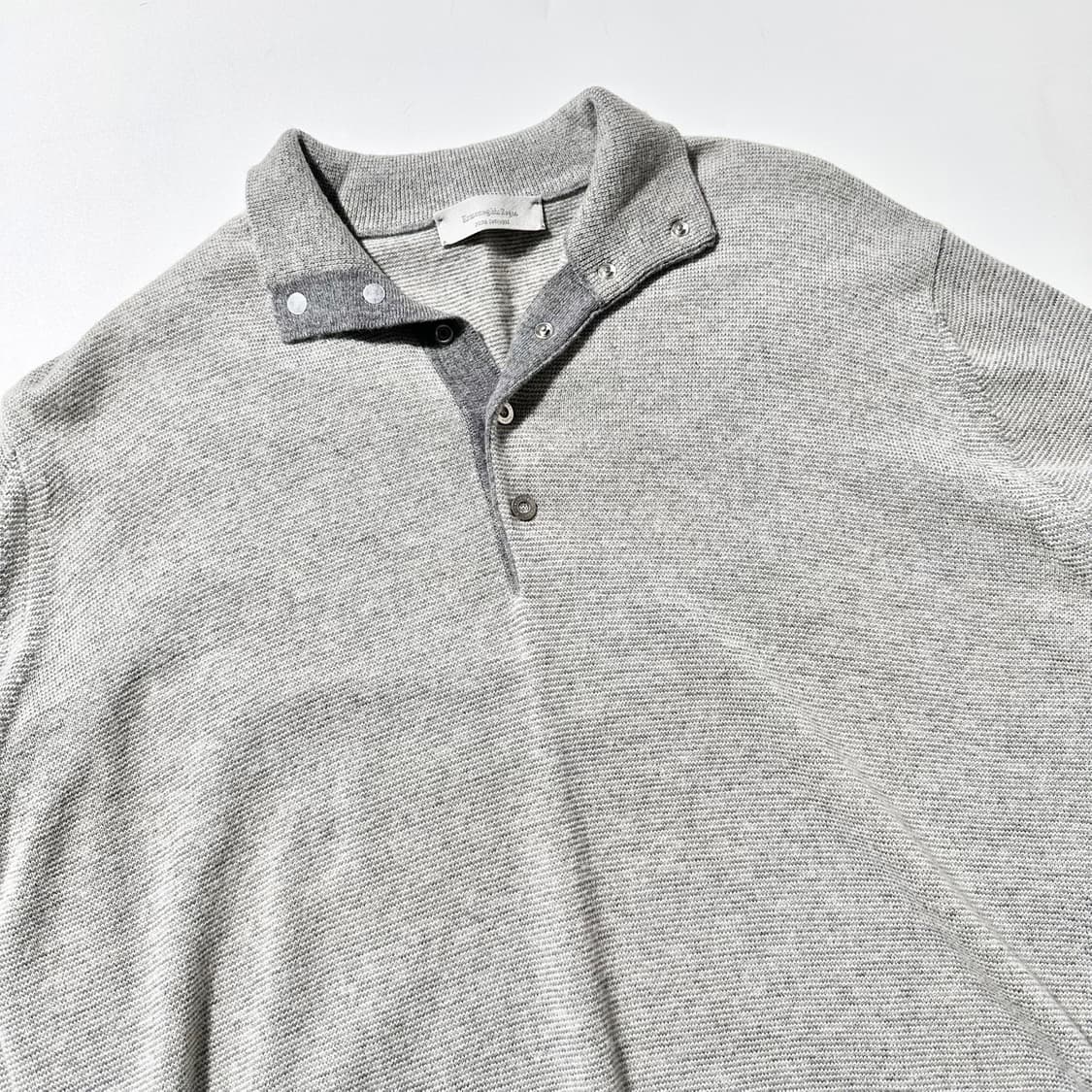 (매장판) 에르메네질도 제냐 캐시미어 100% 하프집업 니트 상품이미지4