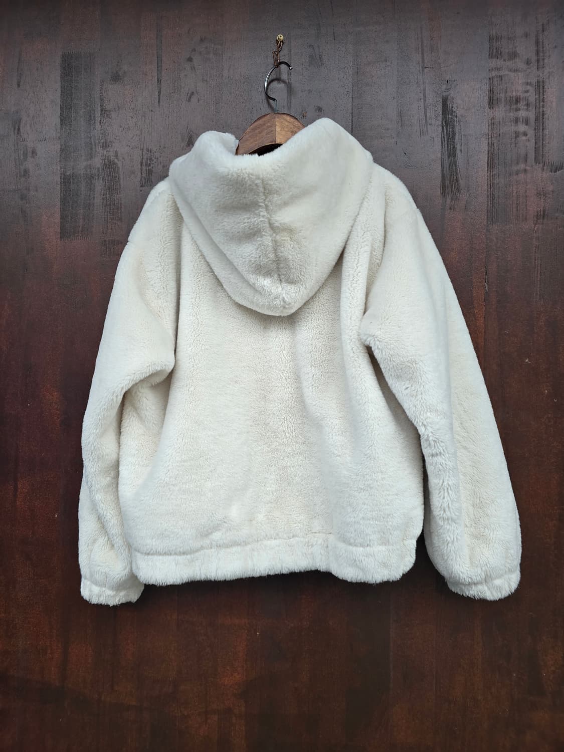 아이보리 퍼 후드 자켓 M 상품이미지2