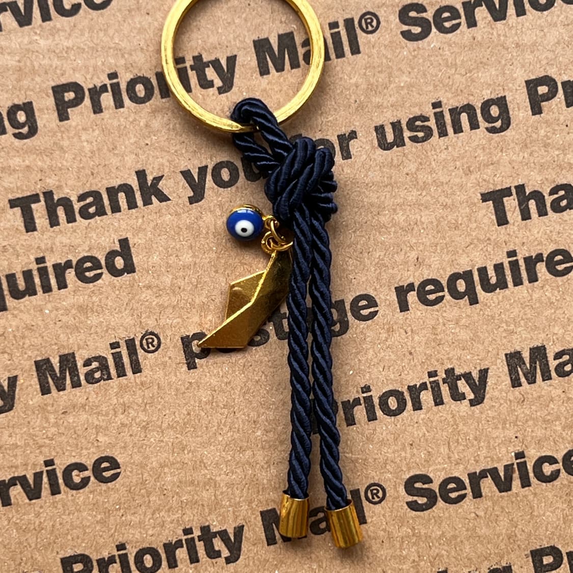 90s vtg Rope Charm Keyring 상품이미지2