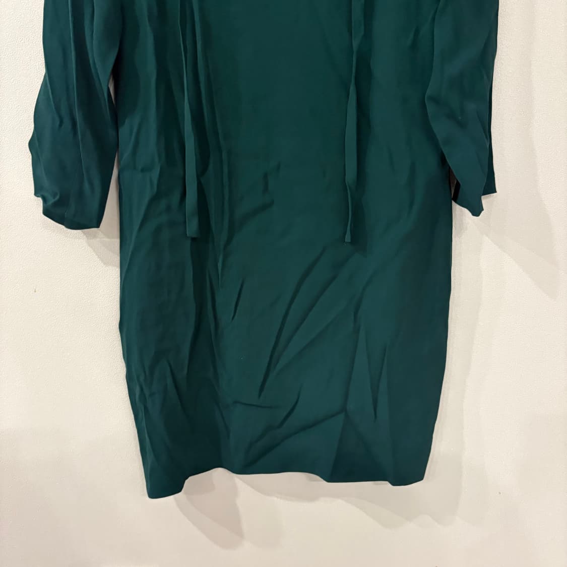 산드로 레이스 장식 원피스 다크 그린 상품이미지2