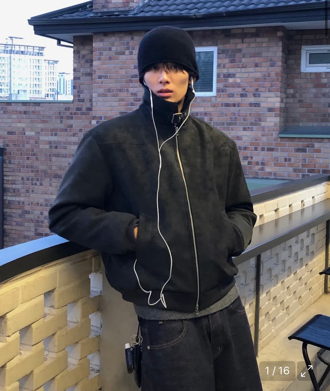 데이 스웨이드 레더 무스탕 자켓 상품이미지1