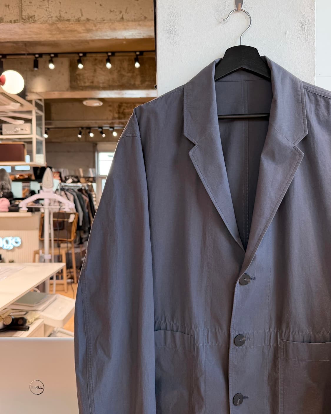 스튜디오 니콜슨 차콜 코튼 3b 블레이저 자켓  상품이미지4