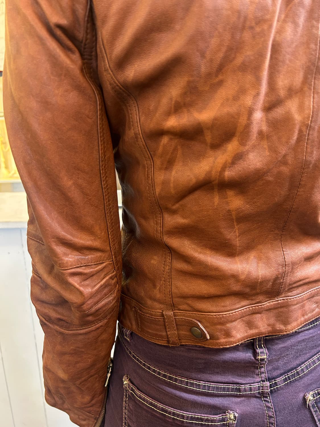 ANDREW MARC 바이커 레더 자켓 상품이미지5