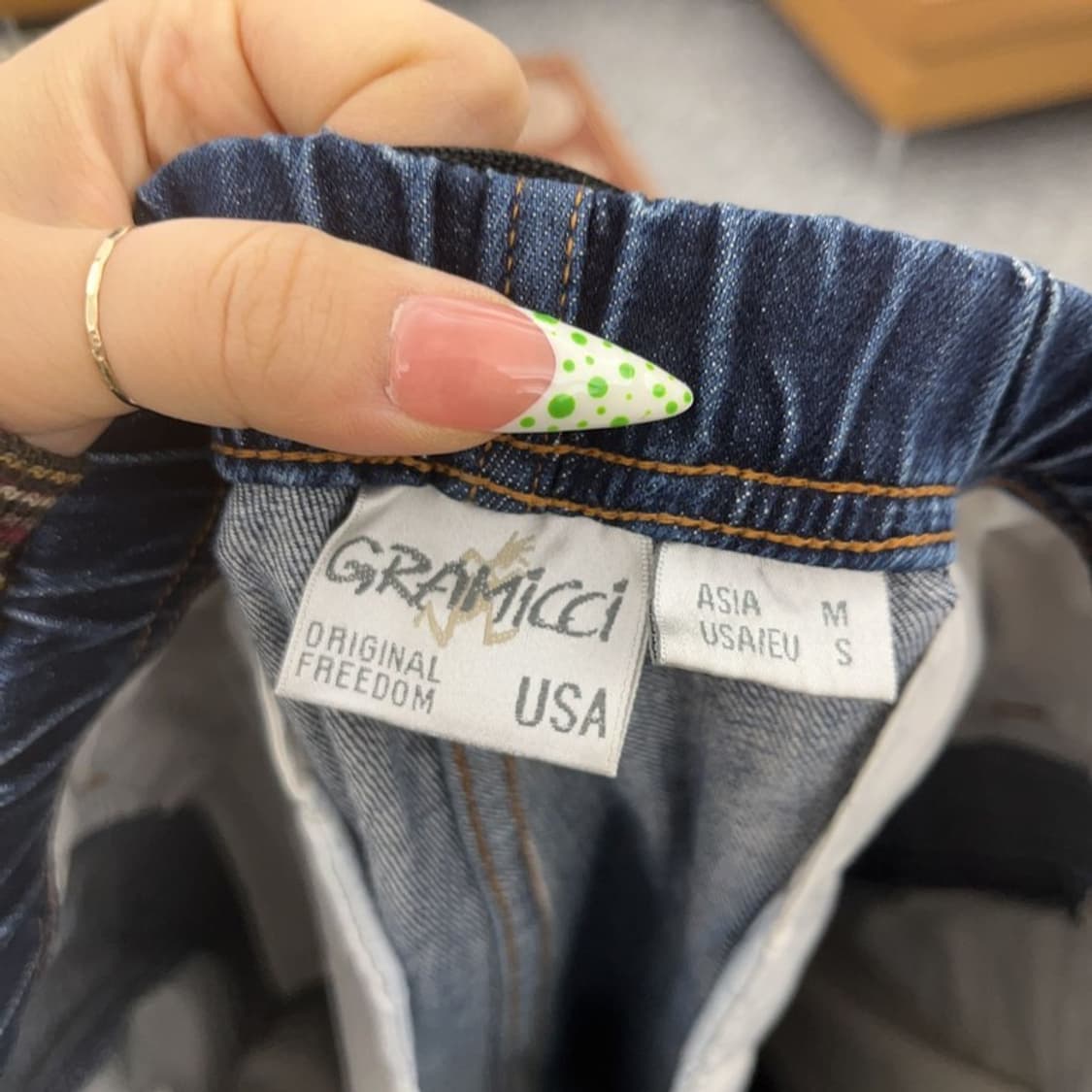 그라미치 올드스쿨 아메카지 캐주얼 벨티드 청바지 M C09100 상품이미지5