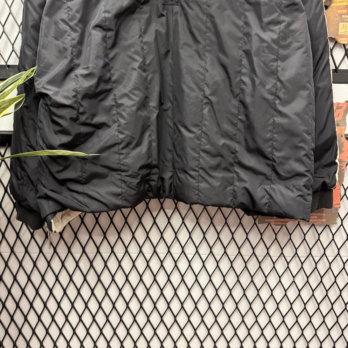 아디다스 리버시블 나일론 후드 아노락 하프 집업 디테일 블랙 화이트 상품이미지4