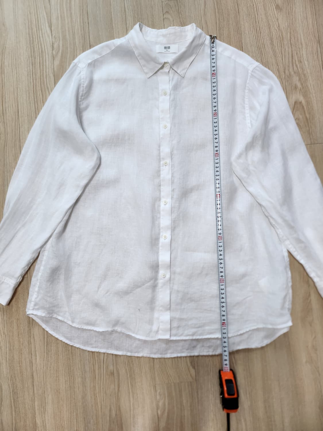 유니클로 린넨긴팔셔츠 (3XL 상품이미지4