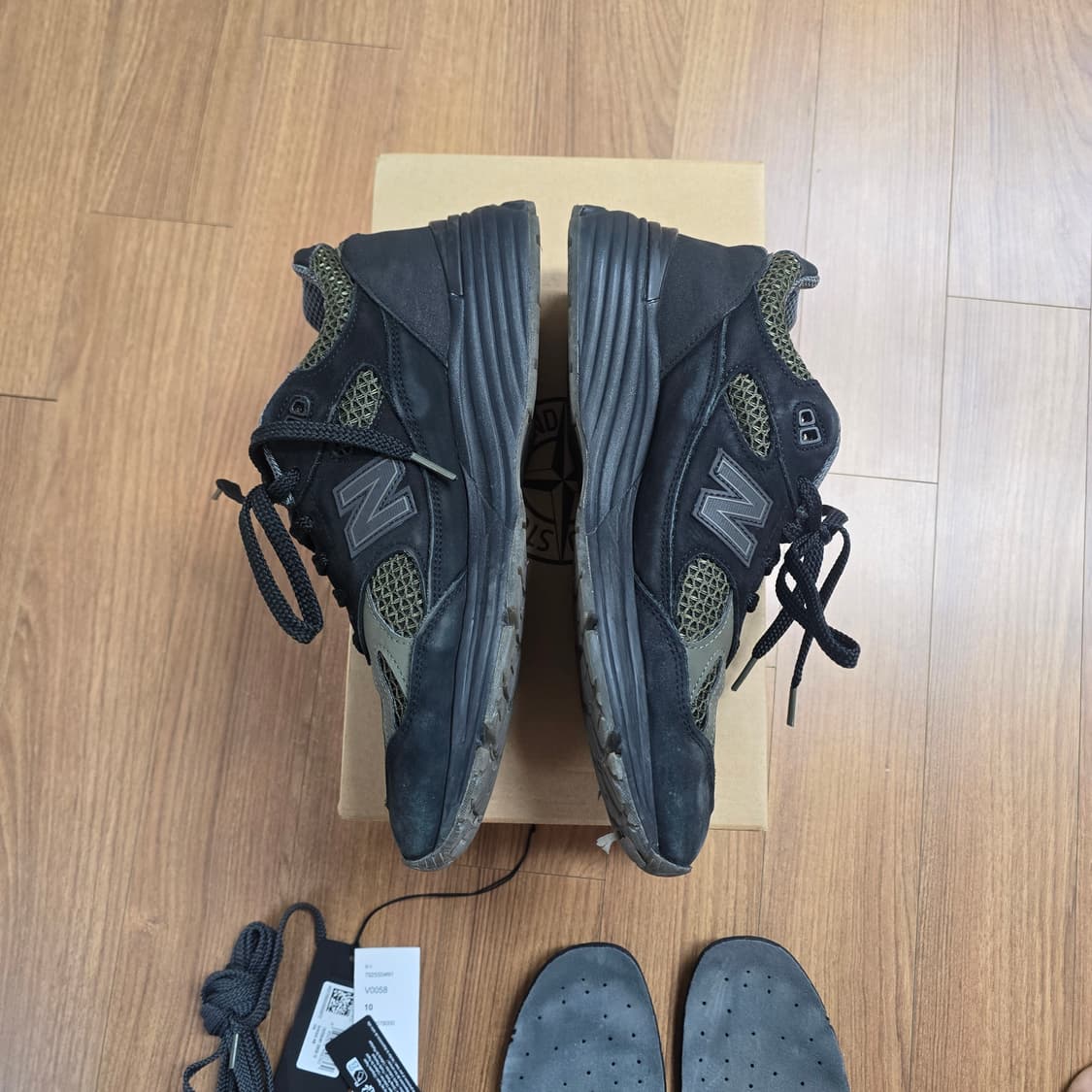 (280) 뉴발란스 스톤아일랜드 991 올리브 상품이미지2