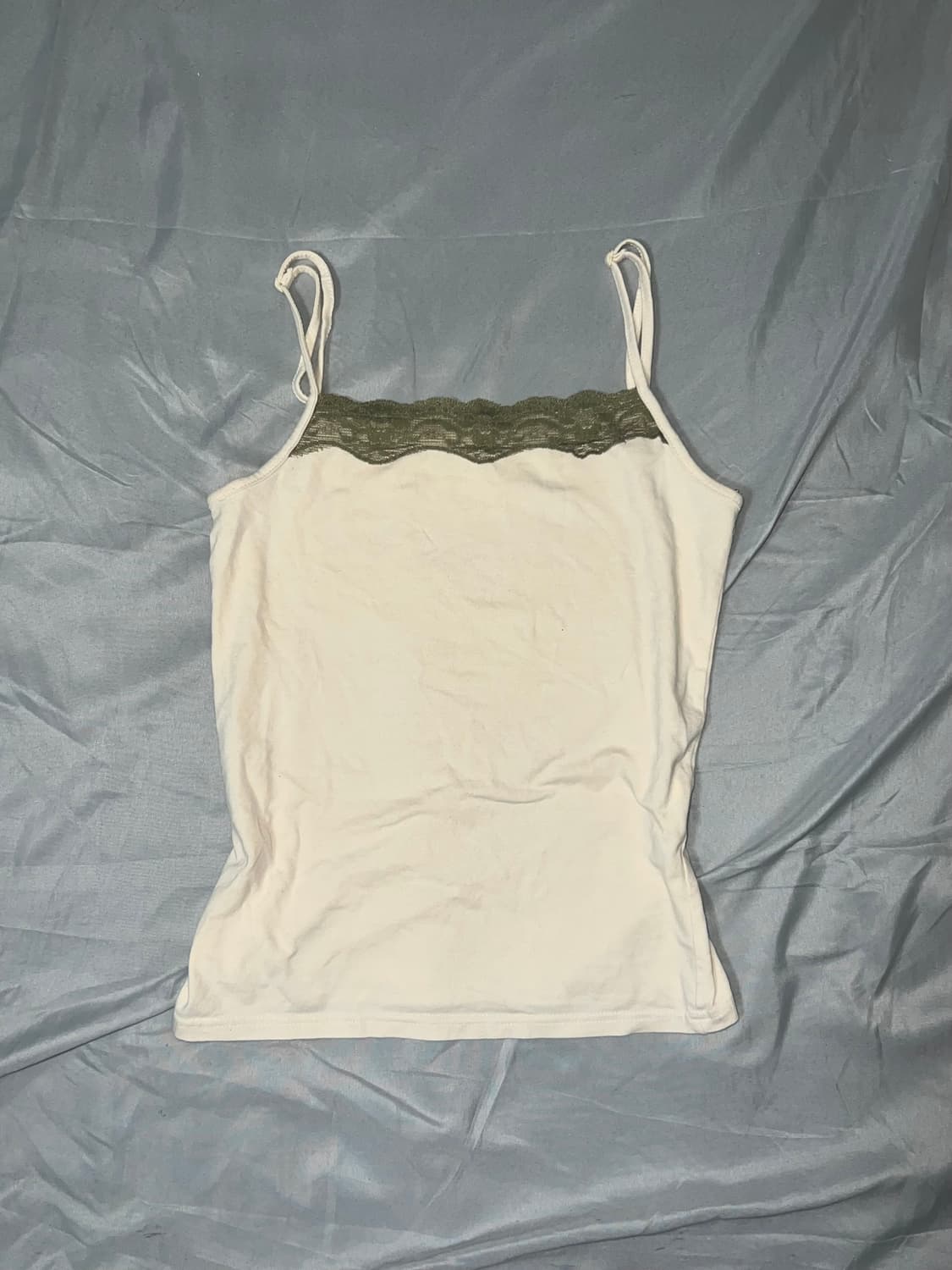 ✨vintage ivory khaki sleeveless y2k 모리✨ 상품이미지1