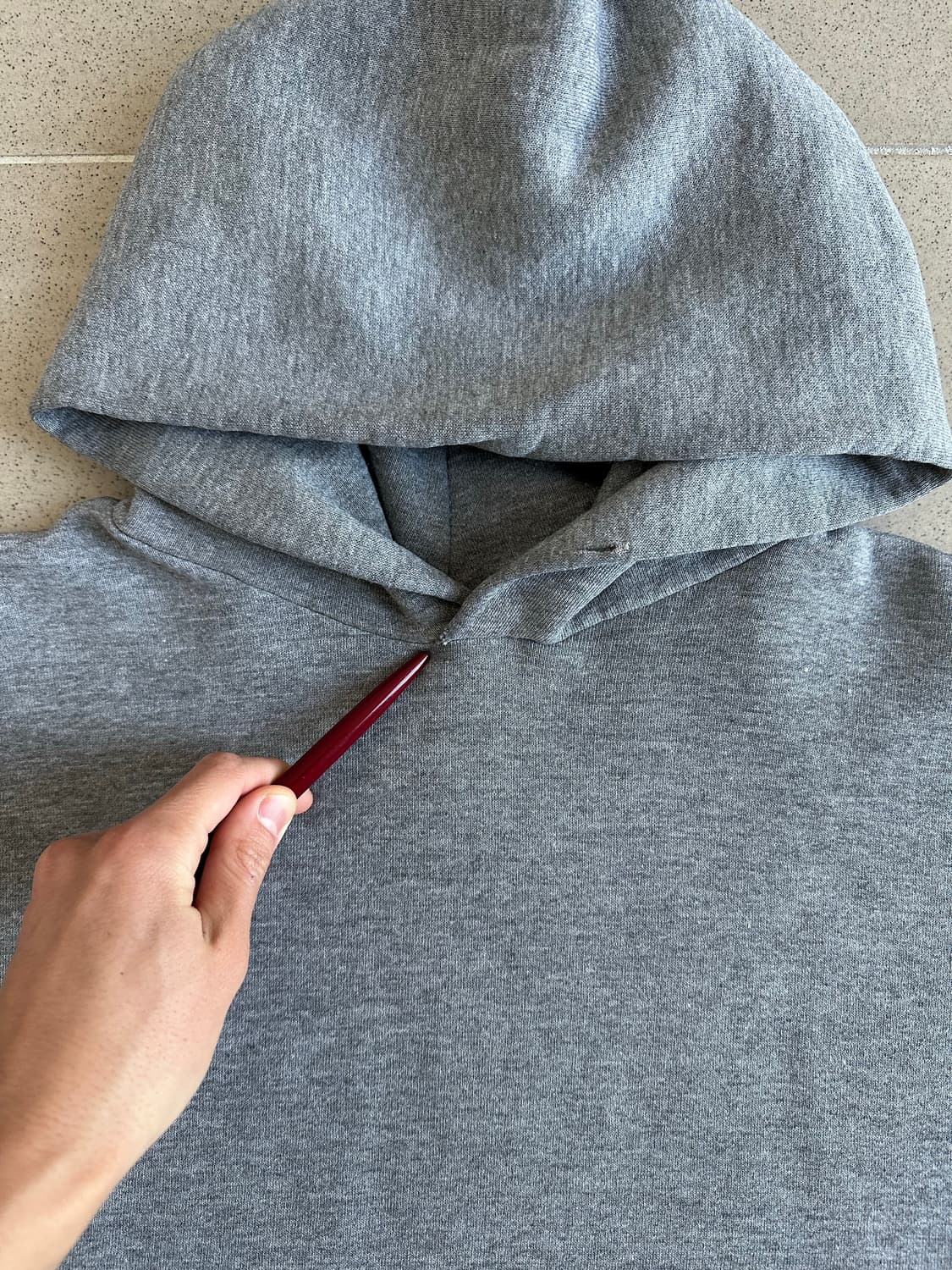 90s 빈티지 러셀 후드 그레이 XL 페인팅 상품이미지4