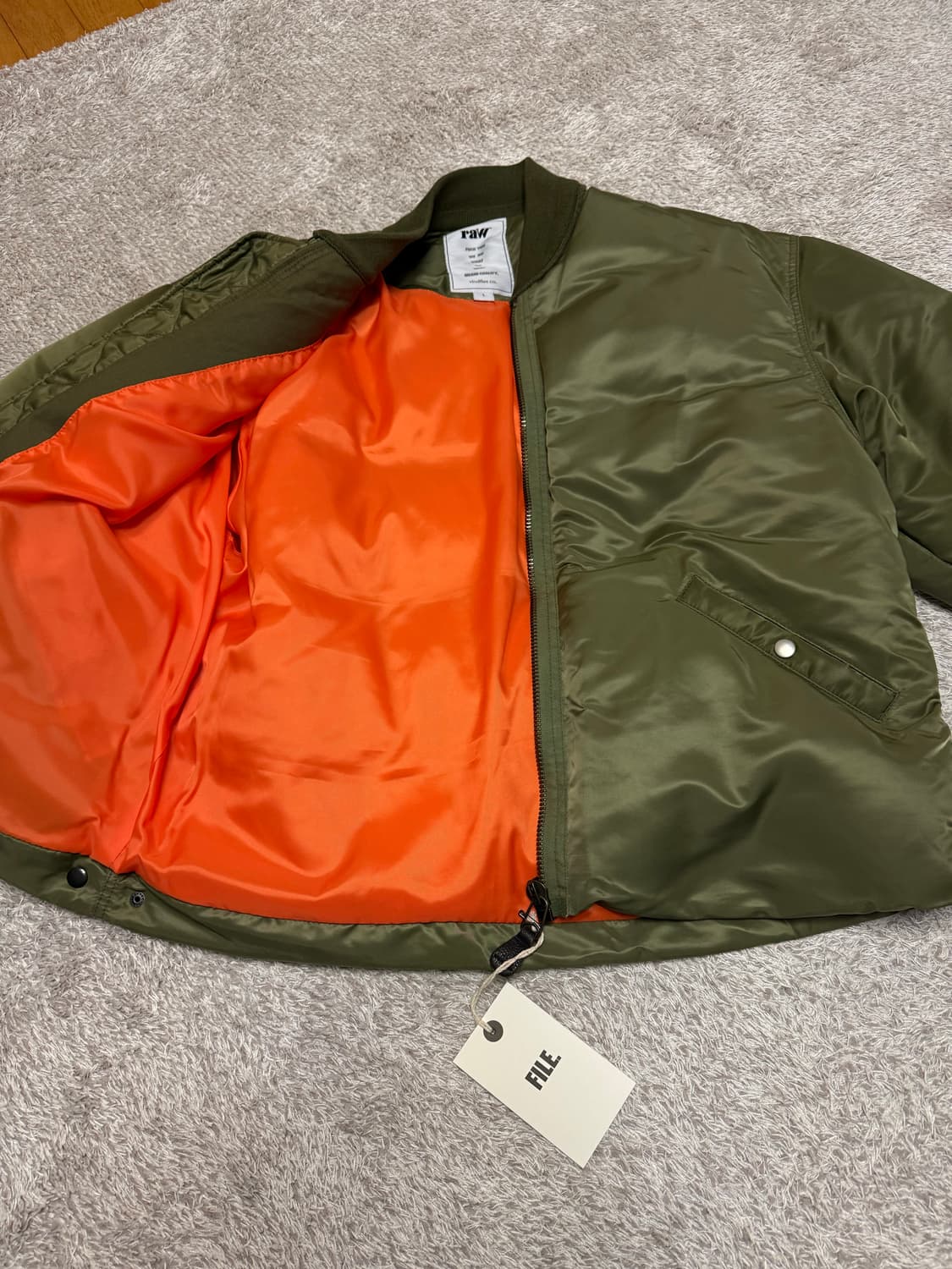 블라인드파일즈 밀플라이트 구스다운 초판 올리브 1사이즈 상품이미지3