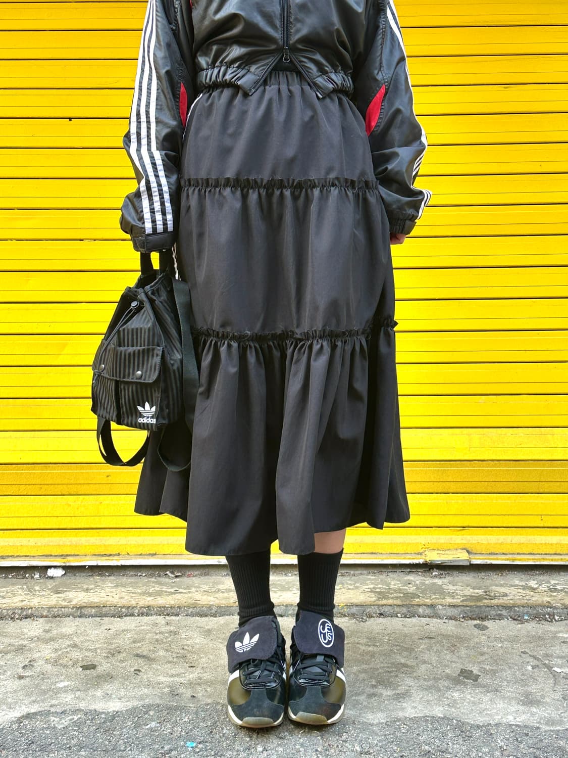 커스텀 캉캉 플레어 스커트 블랙 상품이미지2