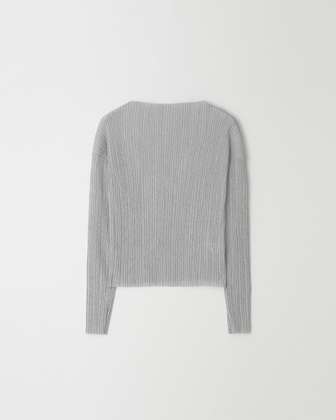 딥그레이 언더스탠딩 플리츠 긴팔 티셔츠 상품이미지7