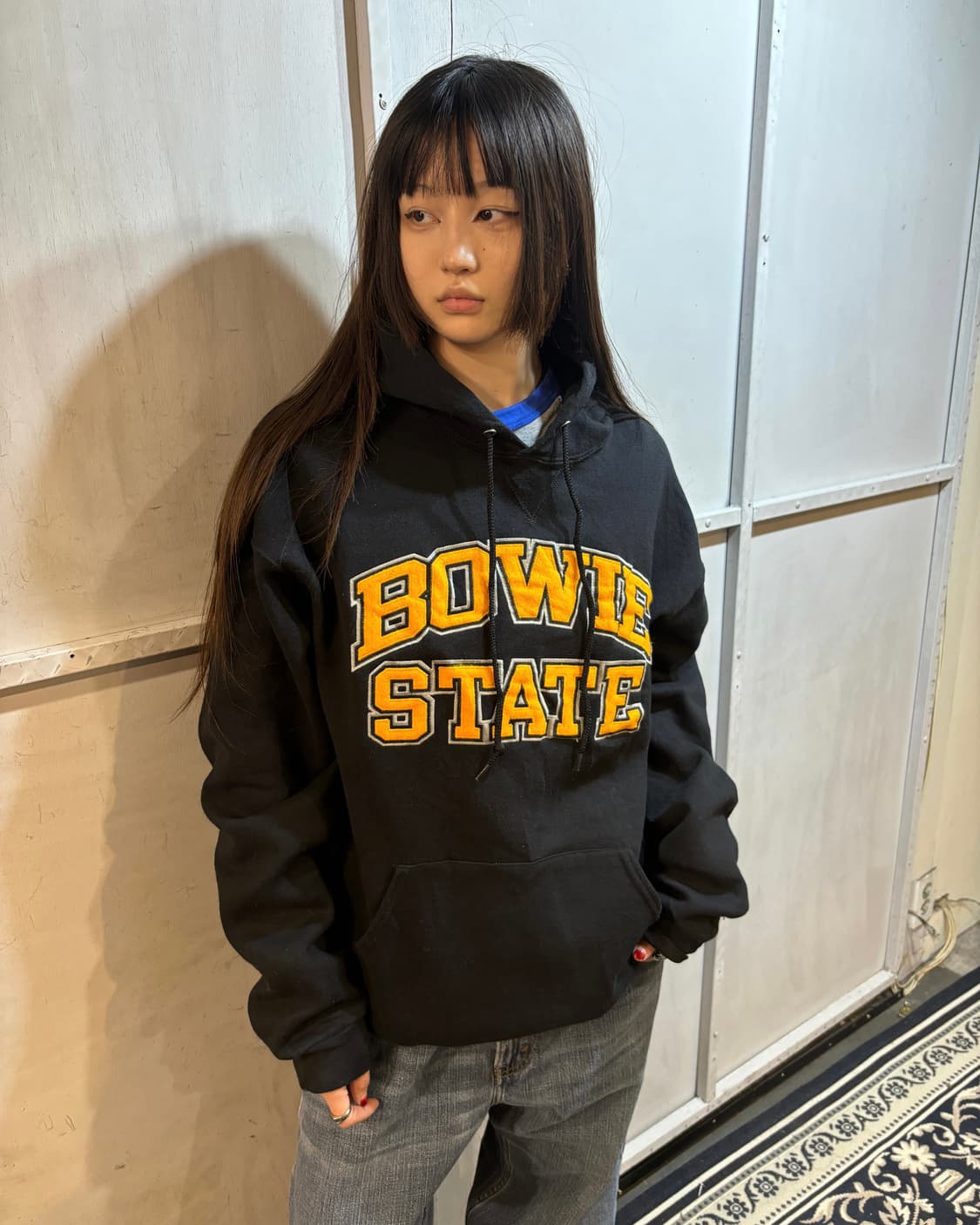 90s RUSSELL black Hoodie 상품이미지1