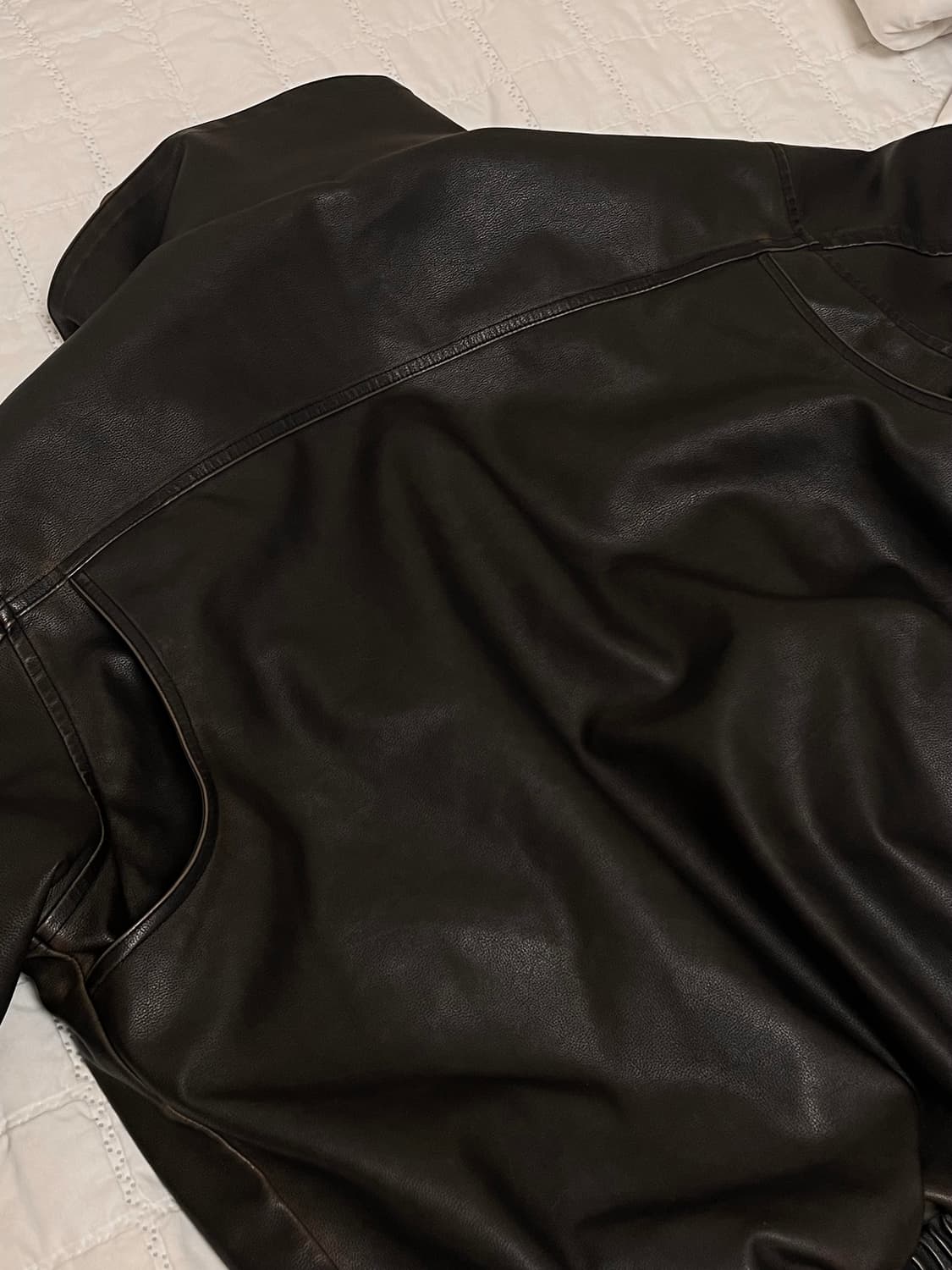 라우코하우스 라이닝 무스탕 자켓 딥브라운 상품이미지3