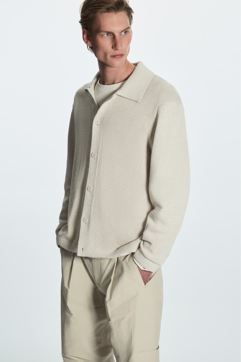 [코스] 릴랙스드 핏 칼라 가디건 상품이미지2