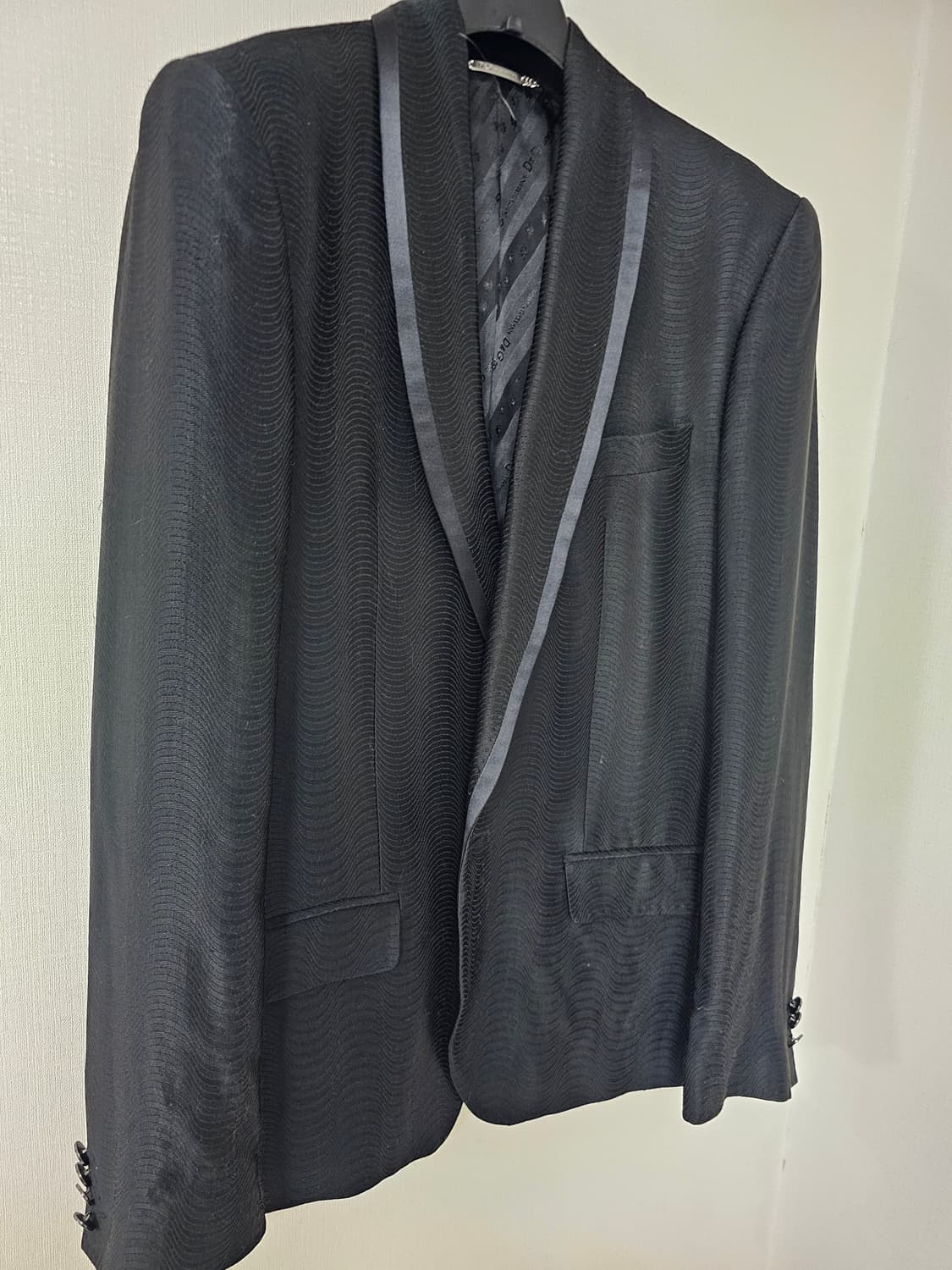 돌체앤가바나 블랙 숄카라 자켓(48/95~100) 상품이미지2