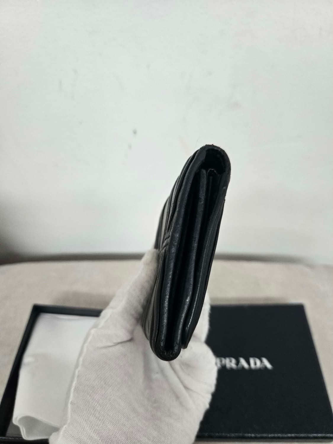 [보증서 정품] 프라다 사피아노 고프레 반지갑 상품이미지5