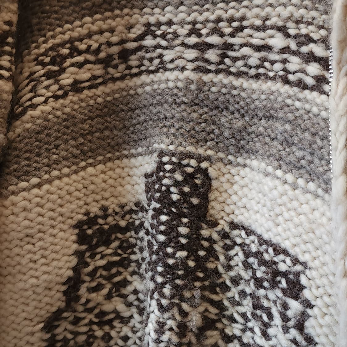 빈티지 코위찬 헤비울 니트 썬더버드 집업 니트 L 상품이미지9