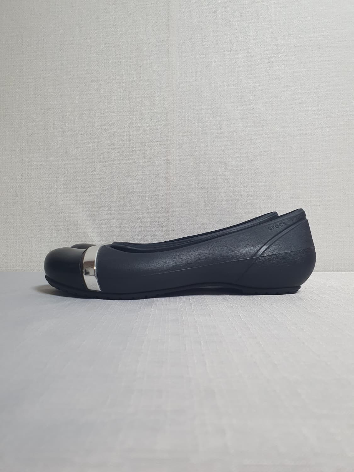 230mm 크록스 캡토 미러 발레 플랫슈즈 블랙 상품이미지3