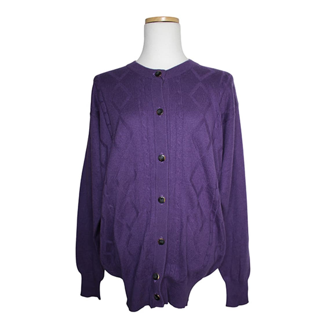 N.E.리나레스 바이올렛 코튼캐시미어 니트 가디건 77 상품이미지1