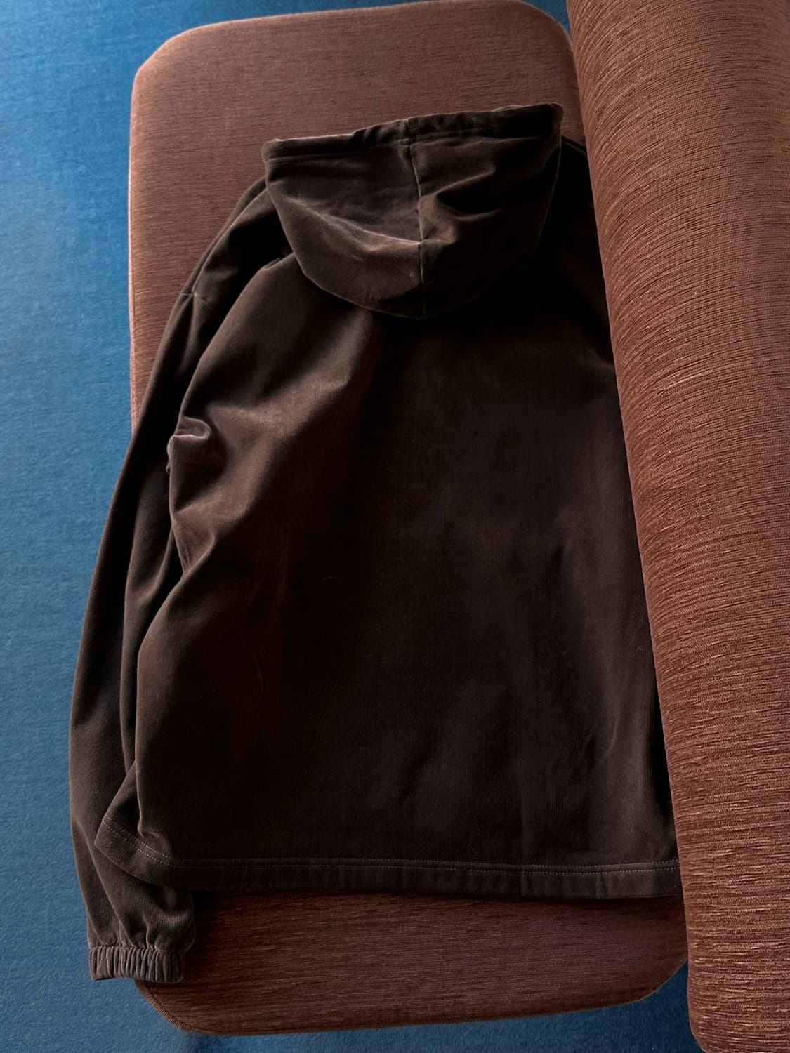 Velour fabric design zip parka 상품이미지4