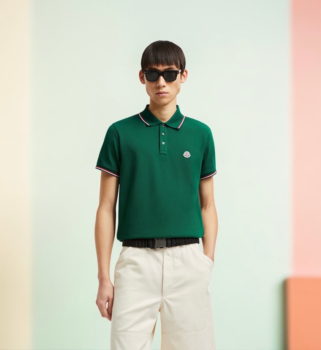 S/ 몽클레어 에센셜 와펜 PK 반팔 상품이미지1