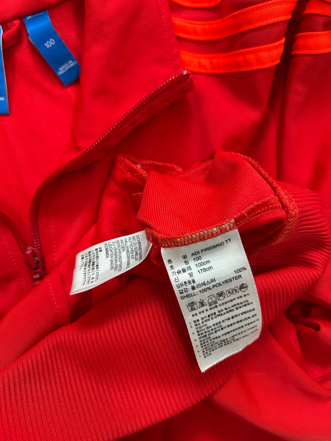 아디다스 레드 파이어버드 트랙탑 져지 100 상품이미지5