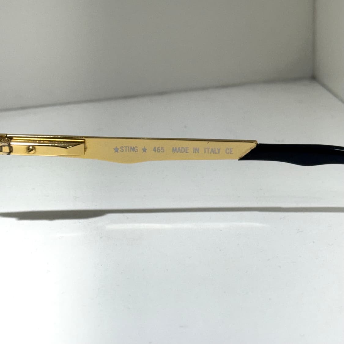 [MADE IN ITALY] 스팅 빈티지 골드 투브릿지 미러 선글라스 상품이미지5