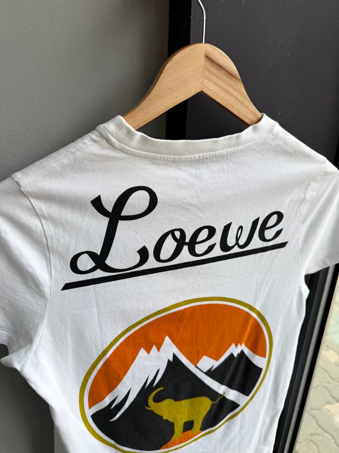 XS/ 로에베 엘레펀트 프린팅 크루넥 반팔 상품이미지6