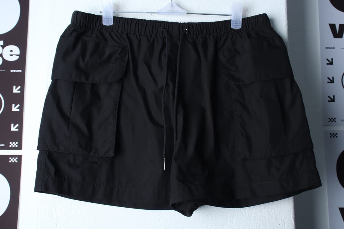 W(L) 무신사 스탠다드 반바지 팬츠 카고 우븐 블랙 숏-P9878 상품이미지2