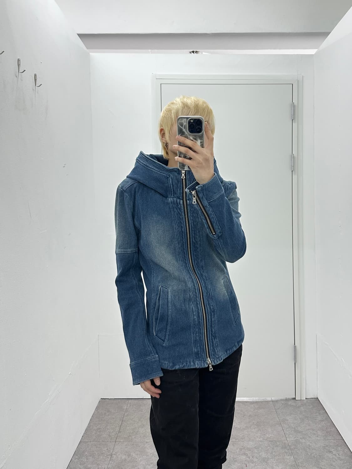 Bono Denim High-Neck Jacket (2-Way Zip) 상품이미지6