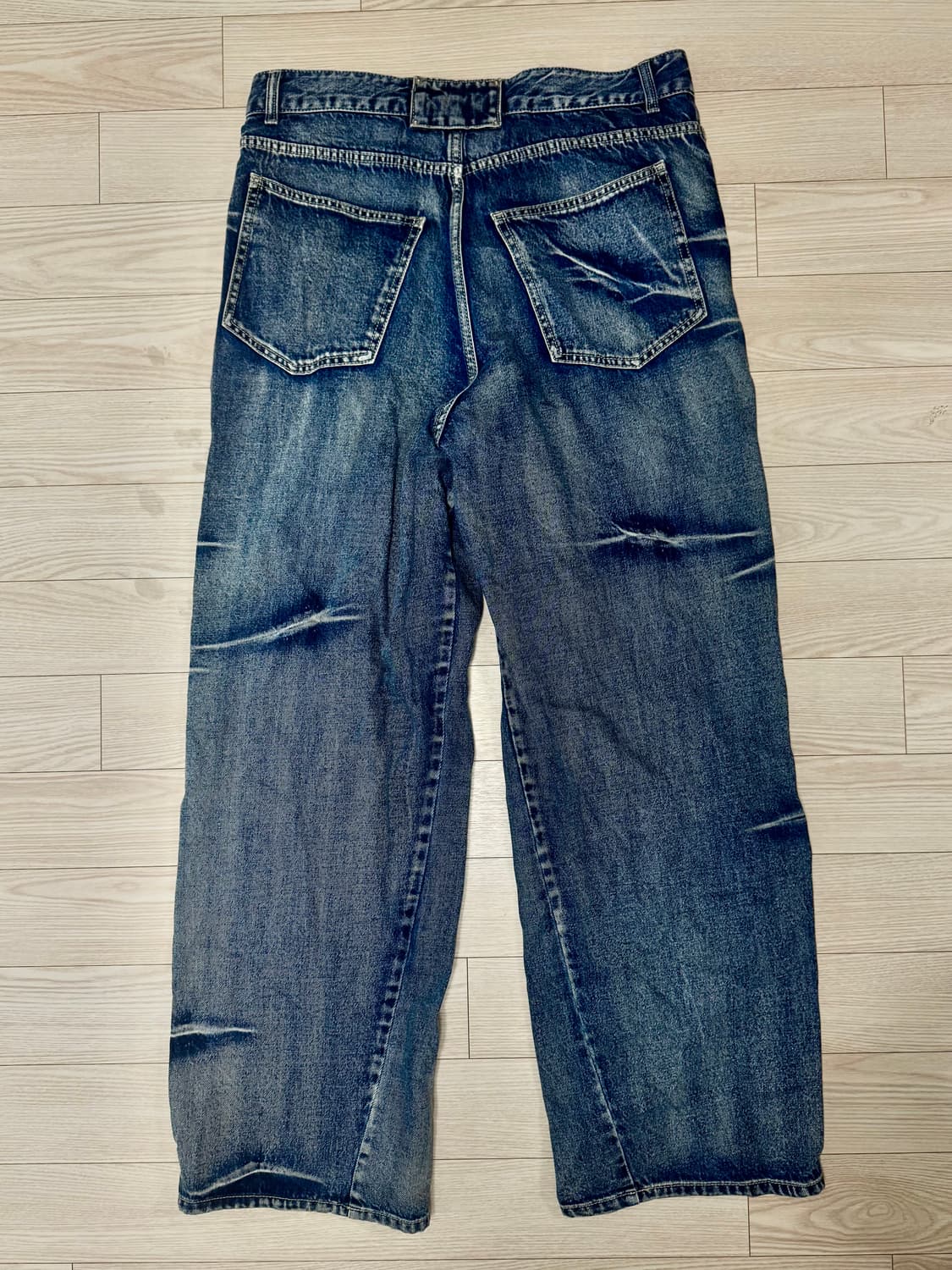 메종미네드 핀치 와이드 데님 50사이즈 판매합니다 상품이미지2