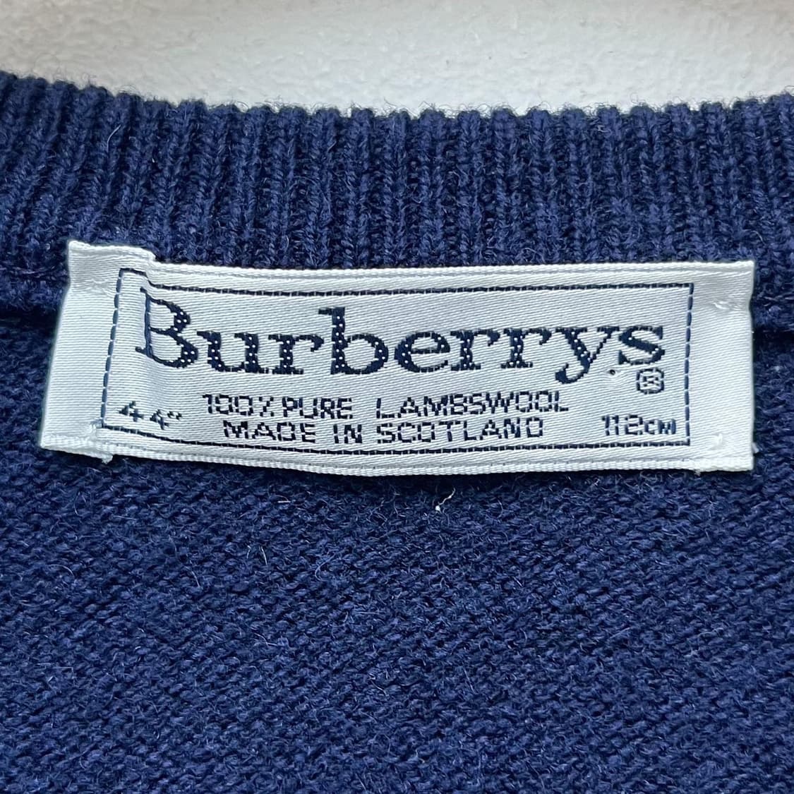 버버리 90‘s 오리지널 기마로고 울 니트 베스트  상품이미지5