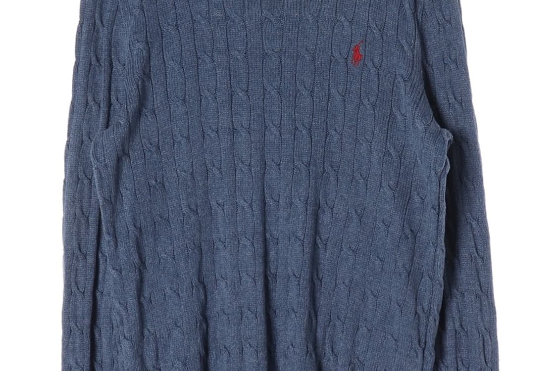 폴로 랄프로렌 실크 케이블 꽈배기 니트 S 상품이미지4