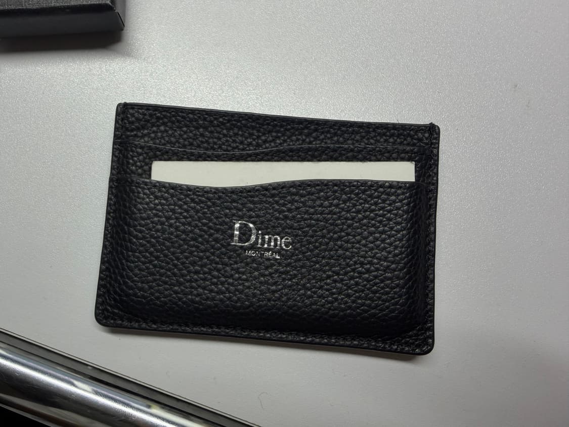 dime 블랙 가죽 카드지갑 상품이미지1
