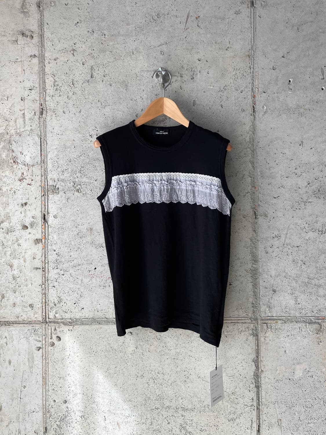 Comme Des Garcons 꼼데가르송 레이스 탑 블랙 상품이미지5