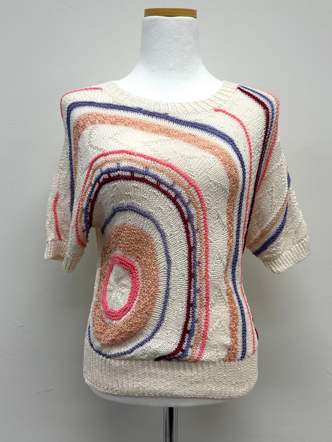 빈티지 유니크 하프 니트 상품이미지1