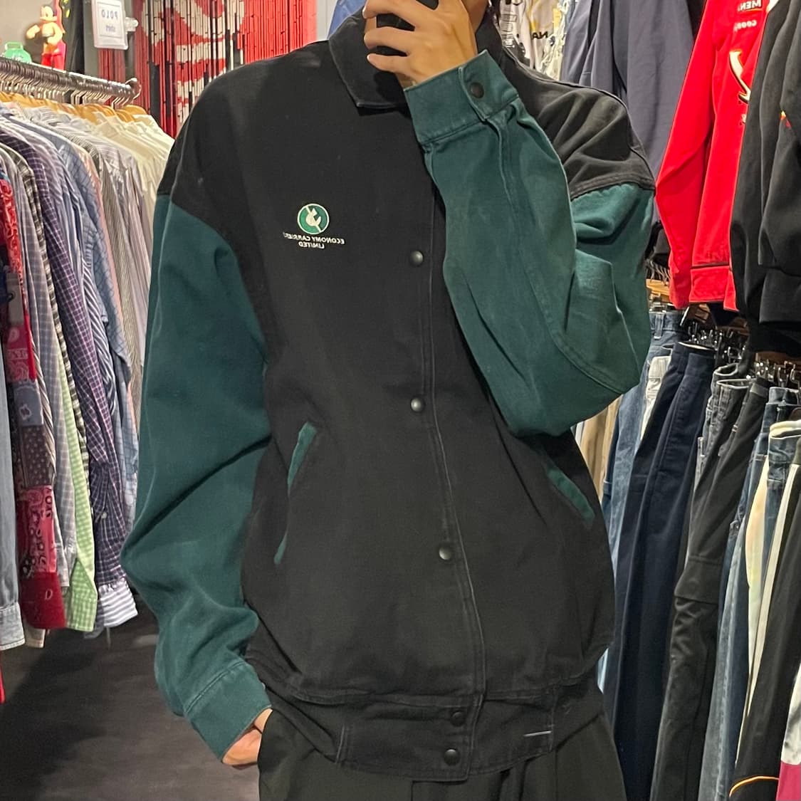[IM] VTG 블랙 바시티 자켓 상품이미지4
