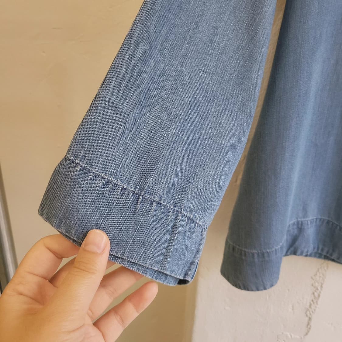 Muji 텐셀 데님 블라우스 상품이미지5