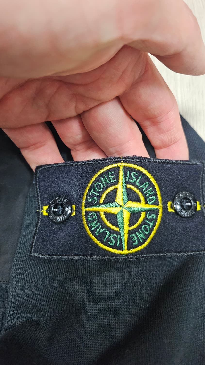 (23fw) 스톤아일랜드 투포켓 맨투맨 블랙 M 상품이미지2