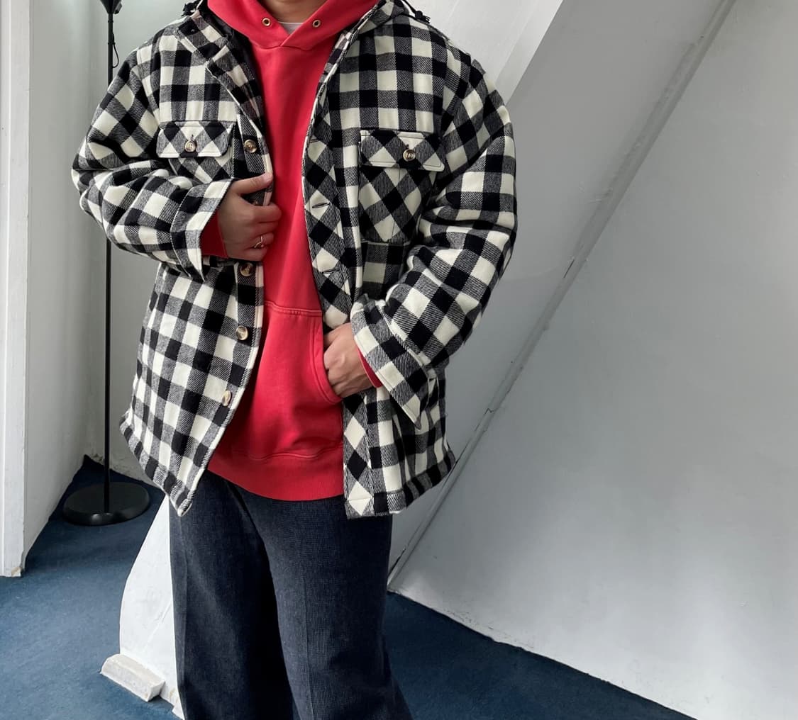 Checkerboard pattern padded ho 상품이미지1