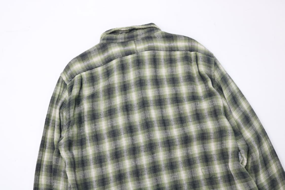 옴니갓 OMNIGOD 올리브 체크 아메카지 워크셔츠  4 상품이미지8