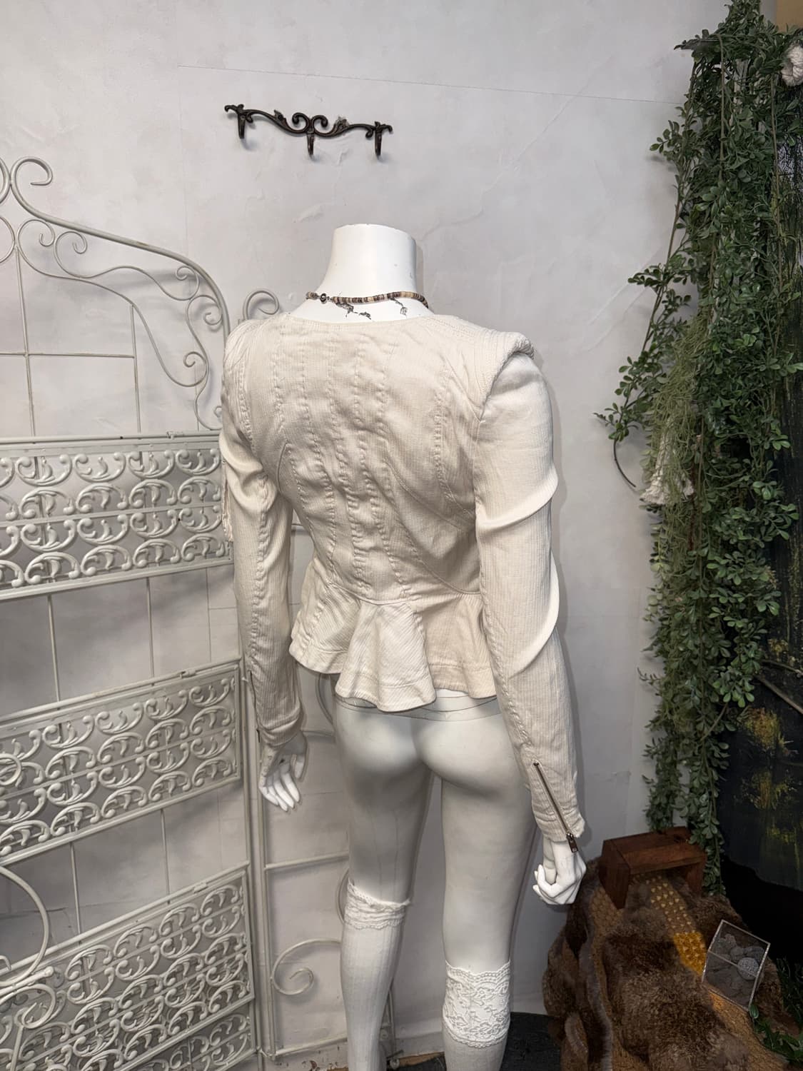 O’2ND ivory linen button military jacket 상품이미지8