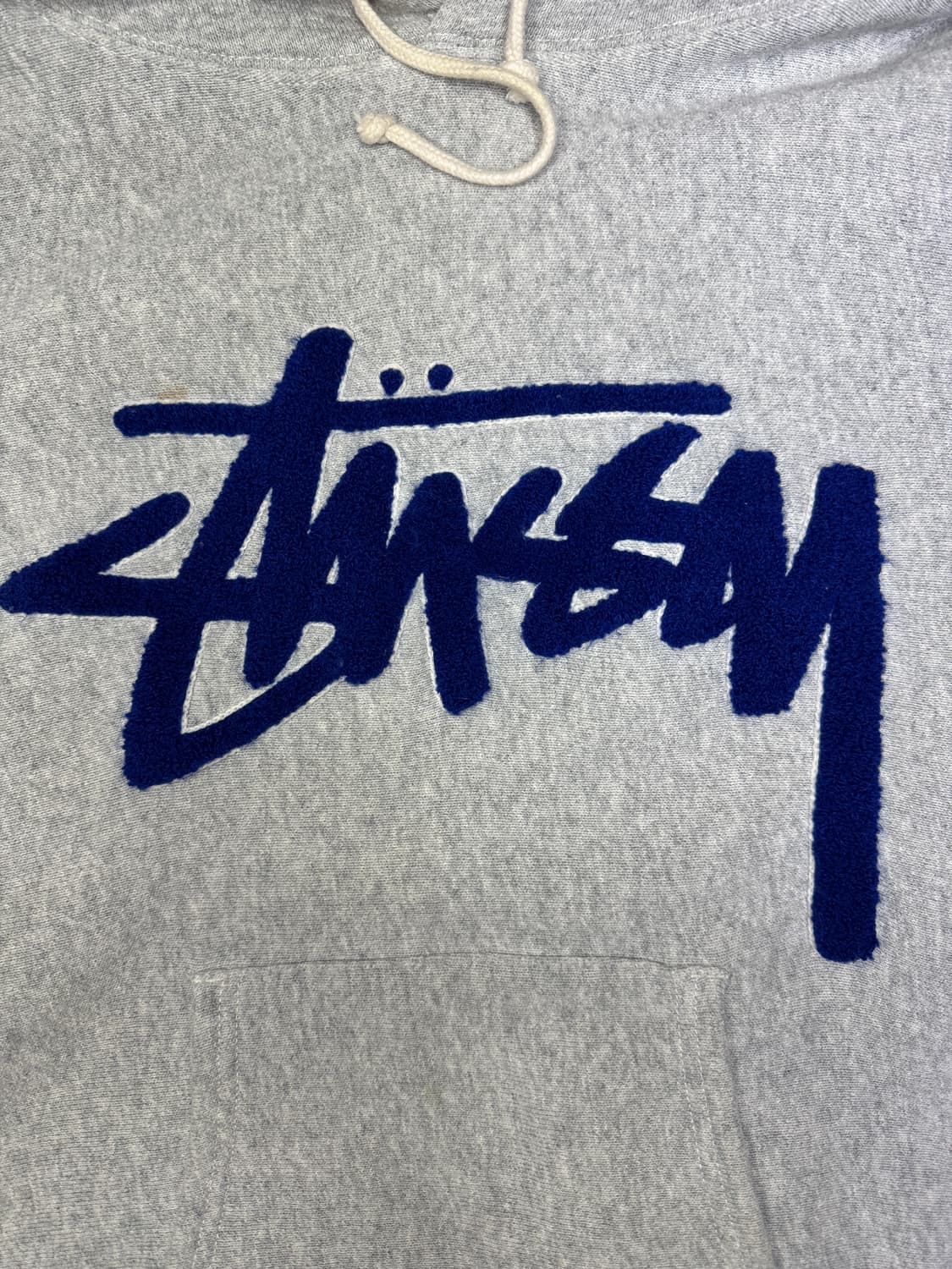 스투시x챔피온 재팬 그레이 기모 후드 M 상품이미지3