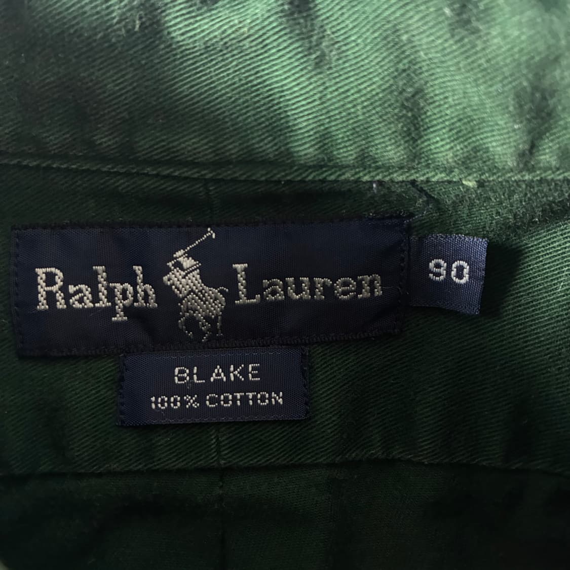 Polo 폴로 랄프로렌 90‘s 딥그린 헤지 코튼 셔츠 상품이미지4