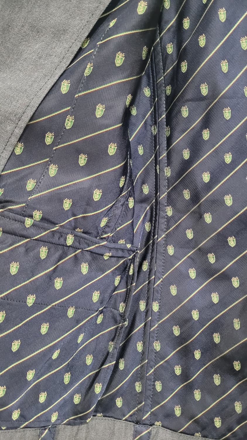 꼼데가르송 옴므 레지멘탈 넥타이 블레이져 차콜 L 상품이미지6