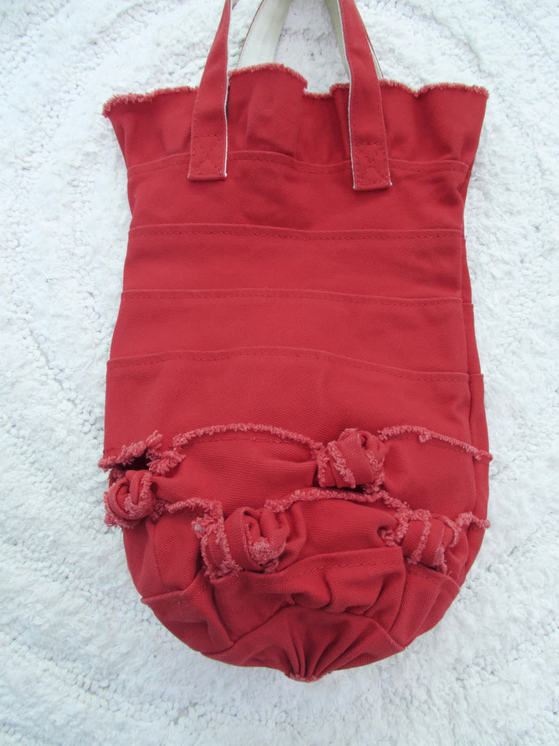 꼼데가르송 레드 토트백 상품이미지4